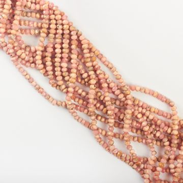 Rodochrozyt oponka fasetowana 3x4mm