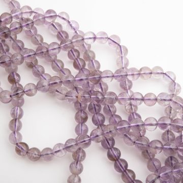 Ametyst lawendowy kulka gładka 6,5mm