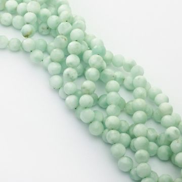 Zielony Angelit kulka fasetowana 8mm