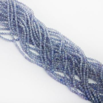 Tanzanit kulka fasetowana 2-2,5mm