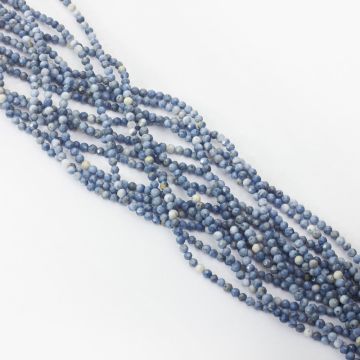 Koral niebieski kulka fasetowana 3mm