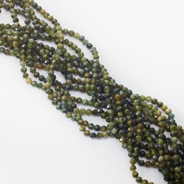 Zielony turmalin kulka fasetowana 4,5mm