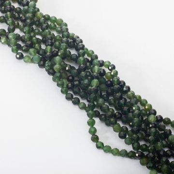 Nefryt kulka fasetowana 6mm