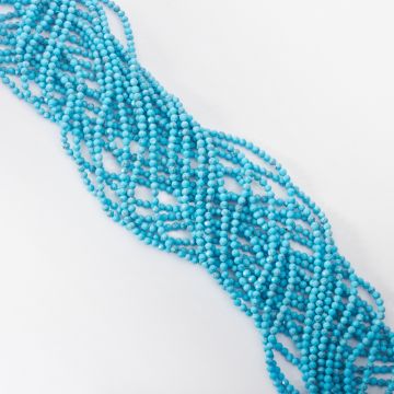 Magnezyt niebieski kulka fasetowana 2mm