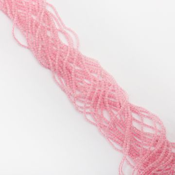 Kryształ górski różowy kulka fasetowana 2mm