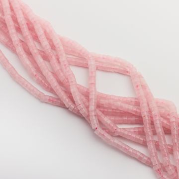 Kryształ górski różowy krążek gładki 4,5mm