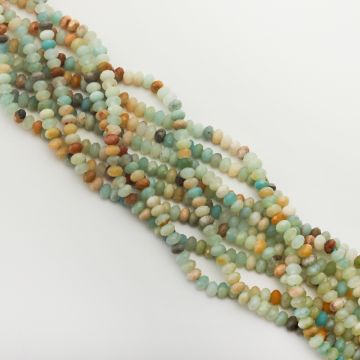 Amazonit oponka fasetowana 6x4mm