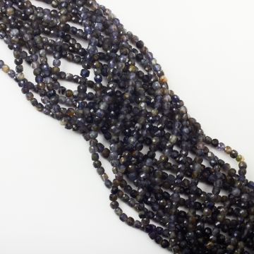 Iolit kostka fasetowana 4,5x4,5mm