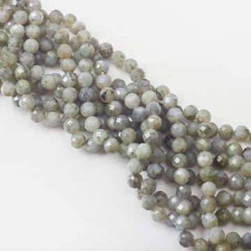 Labradoryt kulka fasetowana 8mm