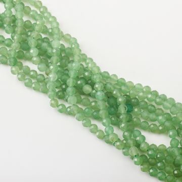 Zielony awenturyn kulka fasetowana 6mm