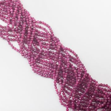 Rubin kulka fasetowana 3mm