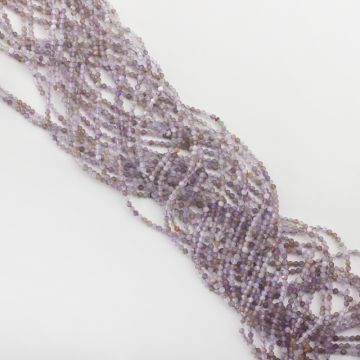 Ametyst kulka fasetowana 2mm