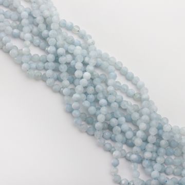 Akwamaryn kulka fasetowana 6,5mm