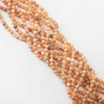 Kamień słoneczny kulka gładka 6,5mm