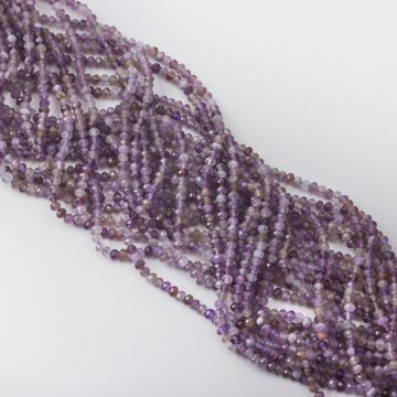 Ametyst oponka fasetowana 3x4mm
