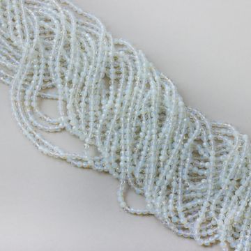Opal syntetyczny kulka fasetowana 3mm - na sznurze