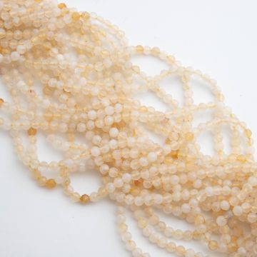 Cytryn kulka fasetowana 4mm