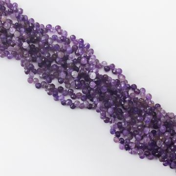 Ametyst kropla fasetowana 5,5mm