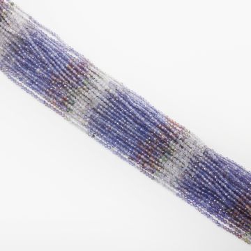 Mix kamieni kulki fasetowane cieniowane ametyst 2mm