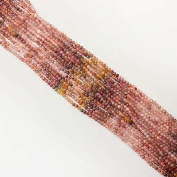 Mix kamieni kulki fasetowane cieniowane 3mm