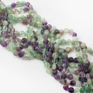 Fluoryt dysk fasetowany 8mm