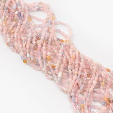 Morganit bryłki nieregularne 3x6mm