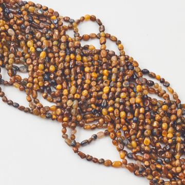 Tygrysie oko bryłki nieregularne 3x6mm