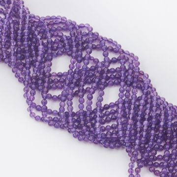 Ametyst kulka gładka 4,5mm