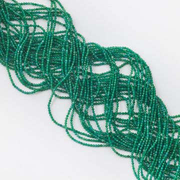 Jadeit zielony kulka fasetowana 2mm