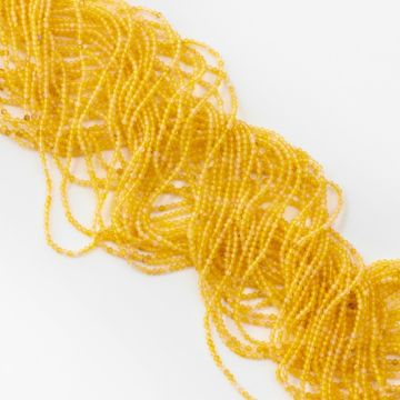 Agat żółty kulka fasetowana 2,5mm