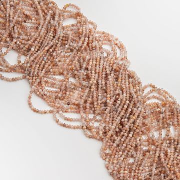 Kamień słoneczny oponka fasetowana 2x3mm