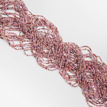 Rubin z szafirem kulka fasetowana 2mm