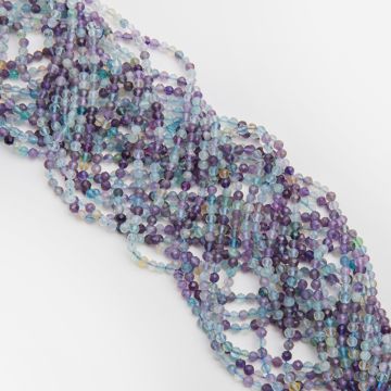 Fluoryt kulka fasetowana 4mm