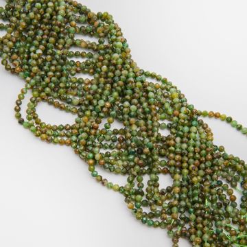 Zielony lepidolit kulka fasetowana 4mm