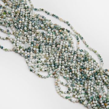 Jaspis drzewny kulka fasetowana 4mm