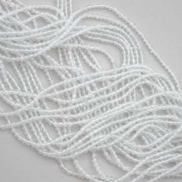 Topaz biały kulka fasetowana 2,5mm