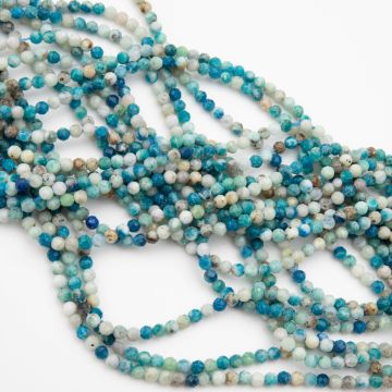 K2 - azuryt z granitem kulka fasetowana 3mm