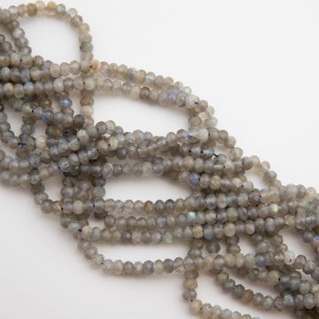 Labradoryt oponka fasetowana 3x5mm