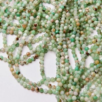 Jadeit australijski kulka fasetowana 4mm