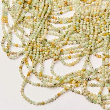 Jadeit australijski kulka fasetowana 3,5mm