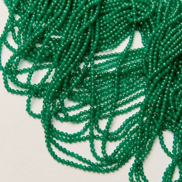 Jadeit zielony kulka fasetowana 3mm