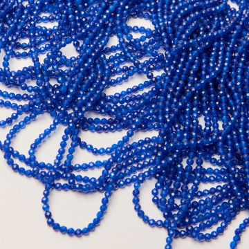 Jadeit niebieski kulka fasetowana 3mm