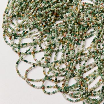 Agat indyjski kulka fasetowana 2mm