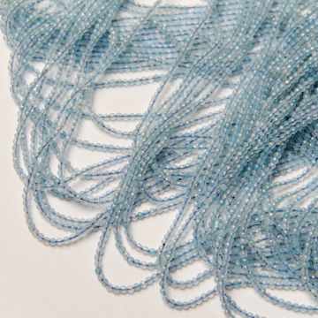 Akwamaryn kulka fasetowana 2mm