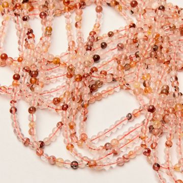 Kryształ górski z inkluzjami kulka gładka 4mm