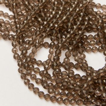 Kryształ górski dymny kulka fasetowana 6,5mm