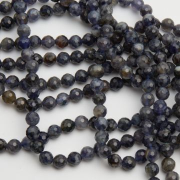 Iolit kulka fasetowana 6mm