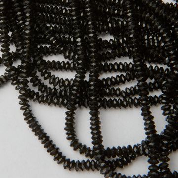 Obsydian dysk fasetowany 2x5mm