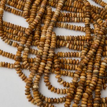 Jaspis krajobrazowy dysk fasetowany 2x5mm