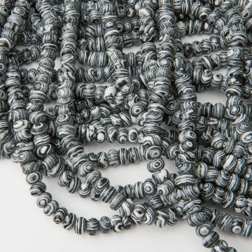 Zebra stone oponka gładka 8x5mm